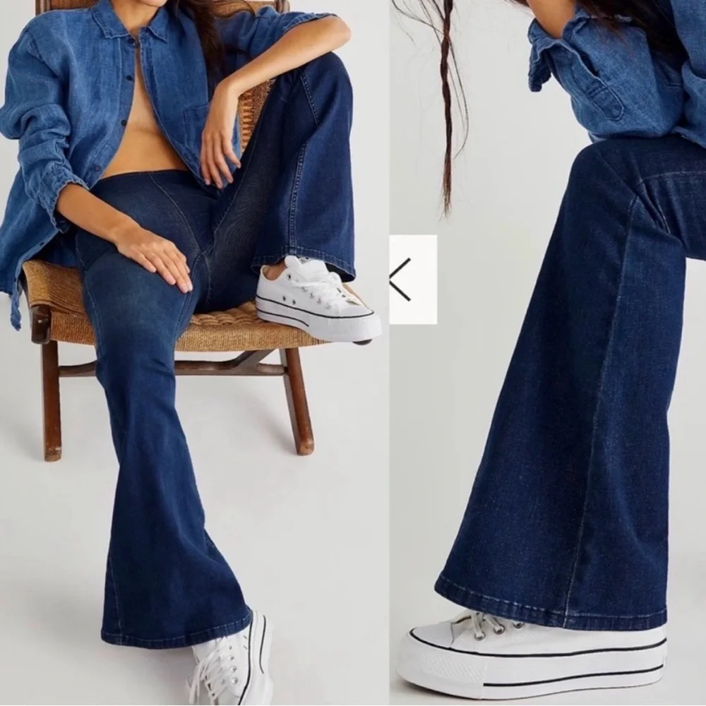 Free People Penny Pull On Flares - Picture 2 of 2